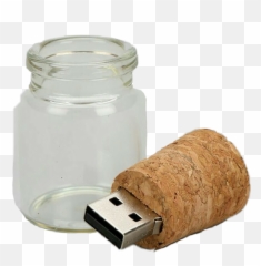 Usb Stick Glass Jar Sticker - Usb Flash Drive Emoji,Emoji Flash Drive