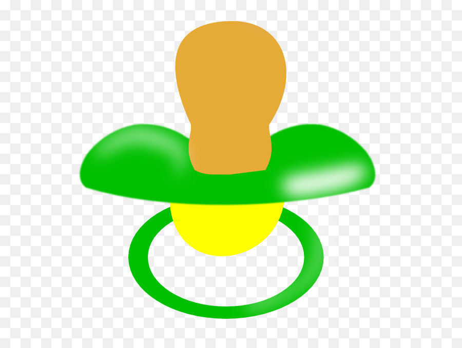 Pacifier Clipart Green Pacifier Green - Baby Green Pacifier Clipart Emoji,Binky Emoji