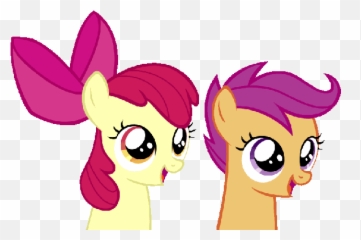Glitter Graphics The Community For Enthusiasts Animated - Apple Bloom And Scootaloo Gif Emoji,Satania Emoji
