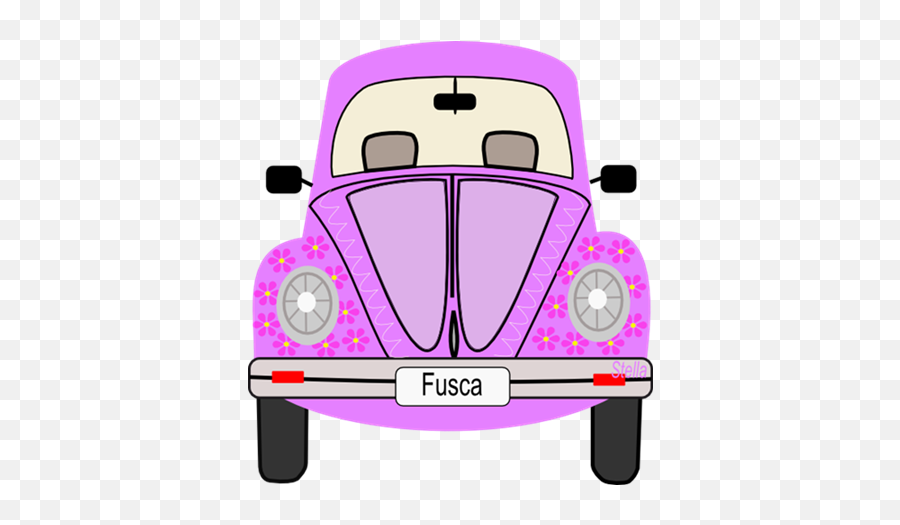 Pngs - Fundo Transparente Materiais Enfeites Bases Desenho De Fusca Rosa Emoji,Car Pop Car Emoji