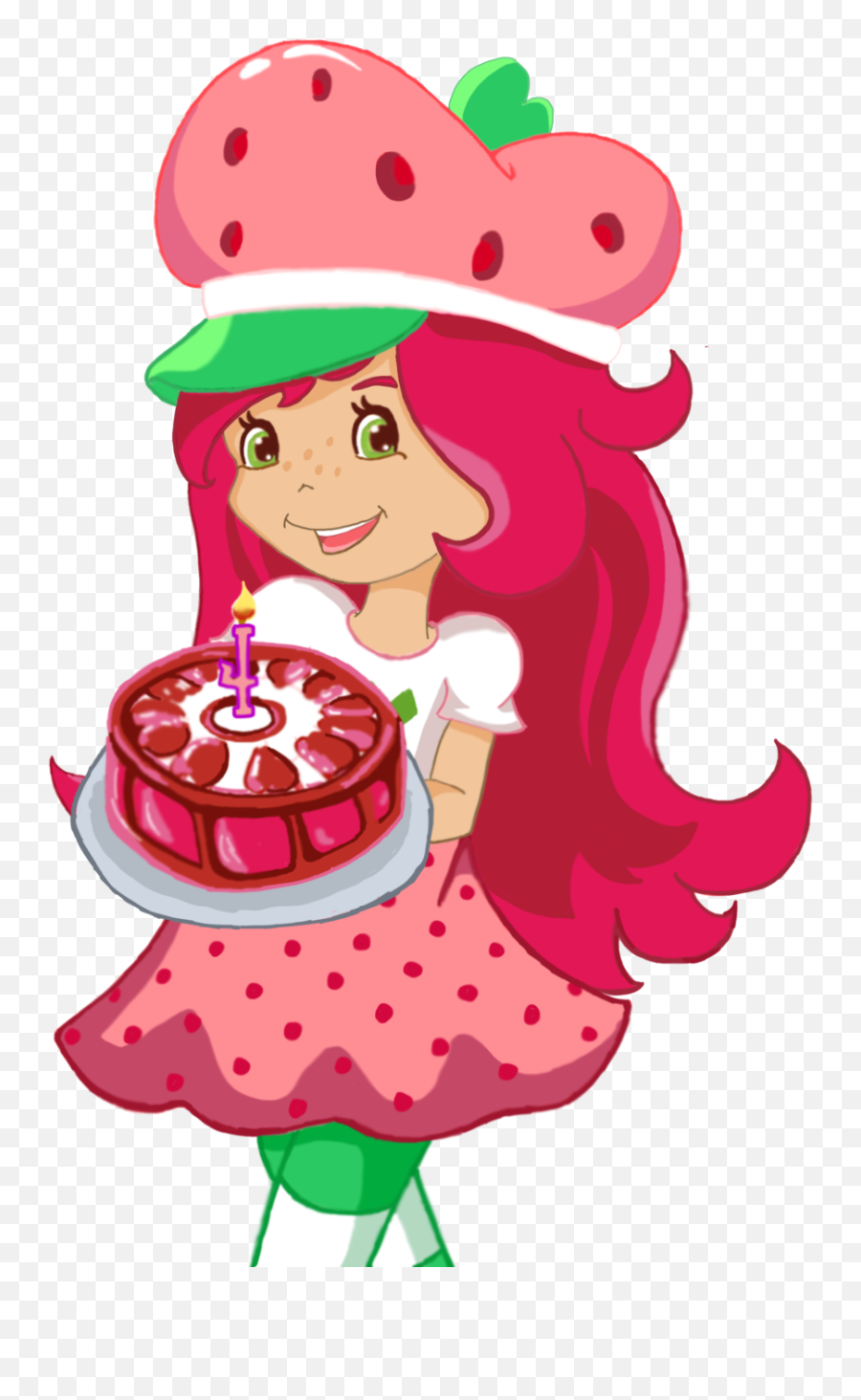 Dessert Clipart Strawberry Shortcake - Clipart Cartoon Birthday Shortcake Strawberry Emoji,Strawberry Shortcake Emoji