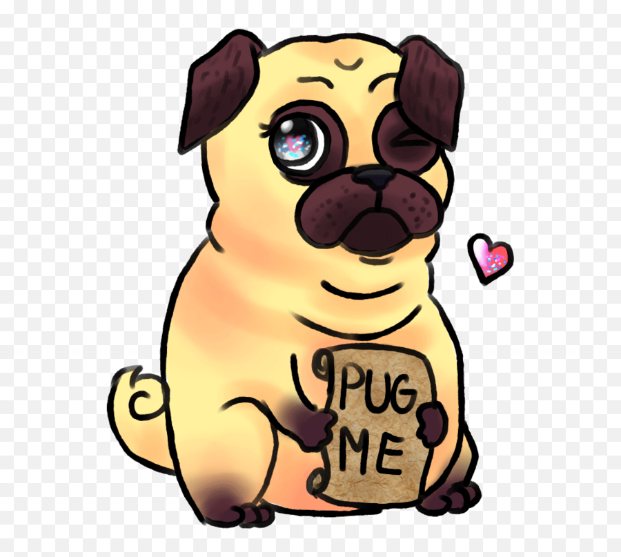 Clipart Dog Pug Clipart Dog Pug Transparent Free For - Pewdiepie Dog Png Emoji,Pug Emojis