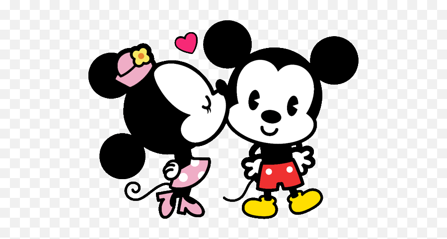 Baby Kiss Love Emotions Cute Sticker By Tanegriss - Mickey Mouse And Minnie Kissing Emoji,Baby Emotions
