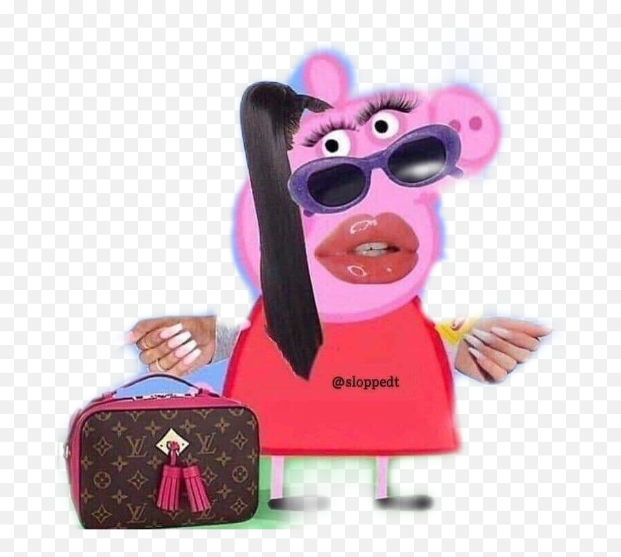 Puesnomiciela Sticker - Peppa Meme Emoji,Pink Diva Emoji