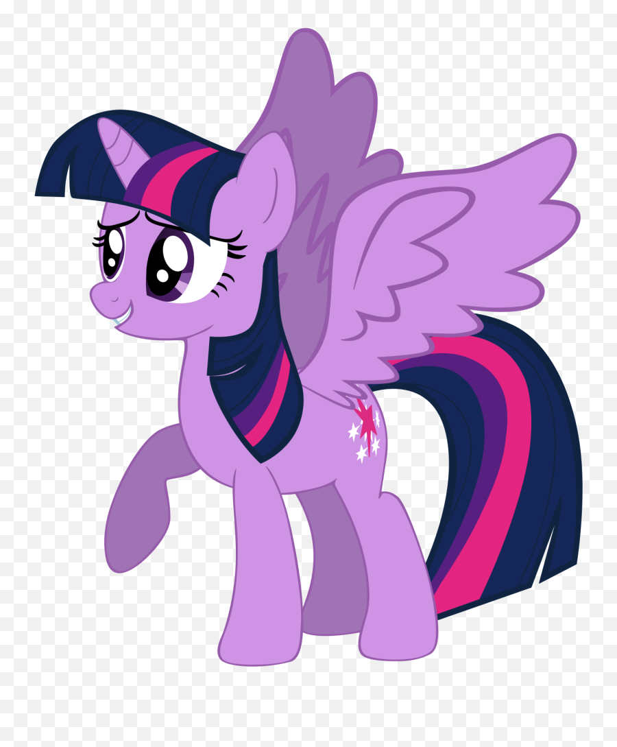 Download Fanmade Smiling Princess Twilight Sparkle - Twilight Sparkle With Wings My Little Pony Emoji,Princess Emoji Basic