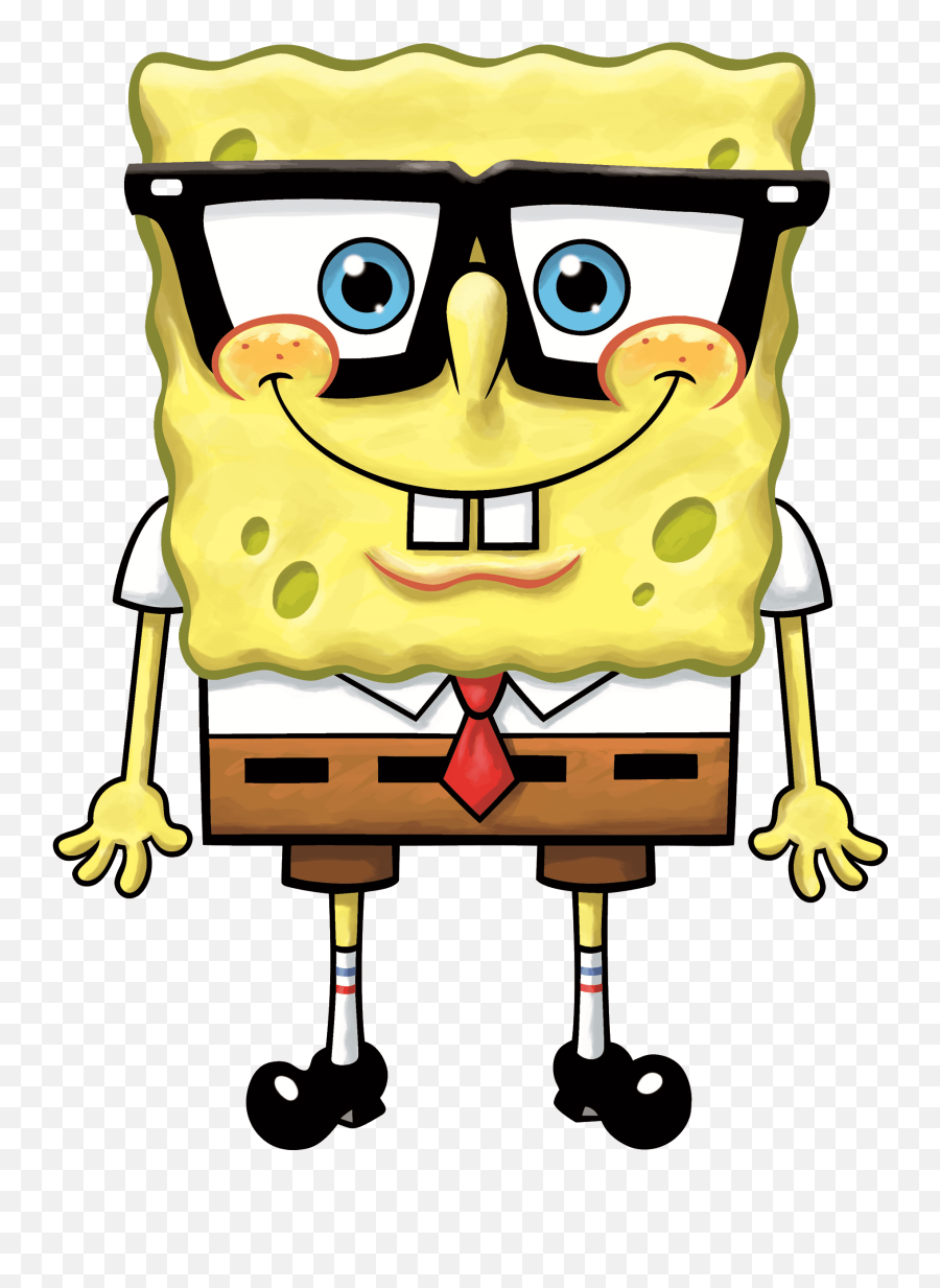 Lentes De Bob Esponja - Spongebob With Glasses Emoji,Emoticon Riendo Png Transparente