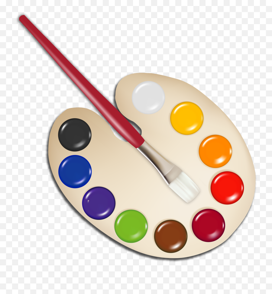 Palette Paintbrush Clip Art Emoji,Art Palette Emoji