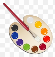 Palette Paintbrush Clip Art Emoji,Art Palette Emoji