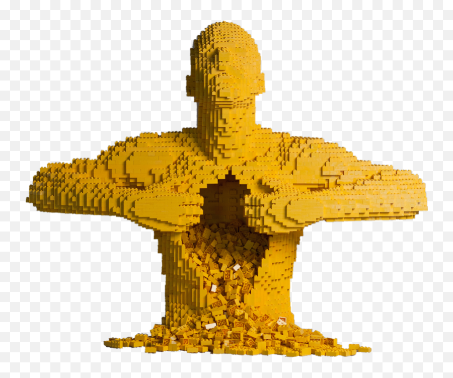 The Art Of The Brick Opens - Example Of Audio Visual Arts Emoji,Emotion Visual Lego Man
