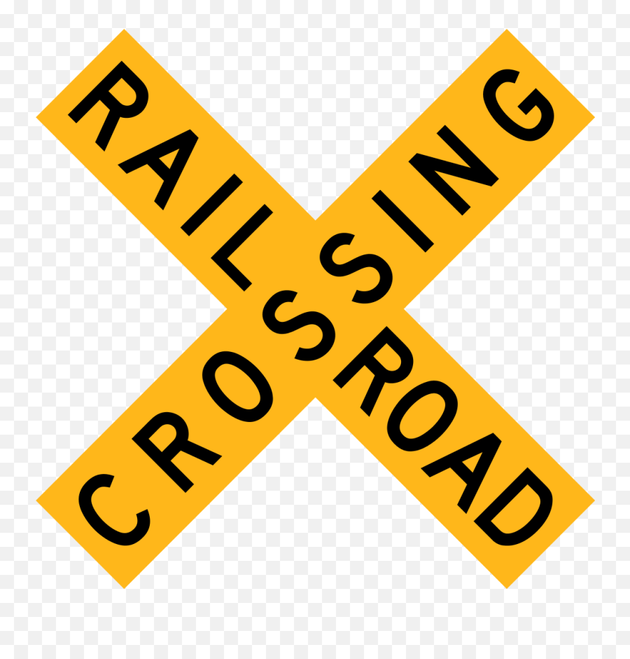 Freeuse Stock Road Crossing Beautiful - Road Sign Rail Road Emoji,Railway Track Emoticon