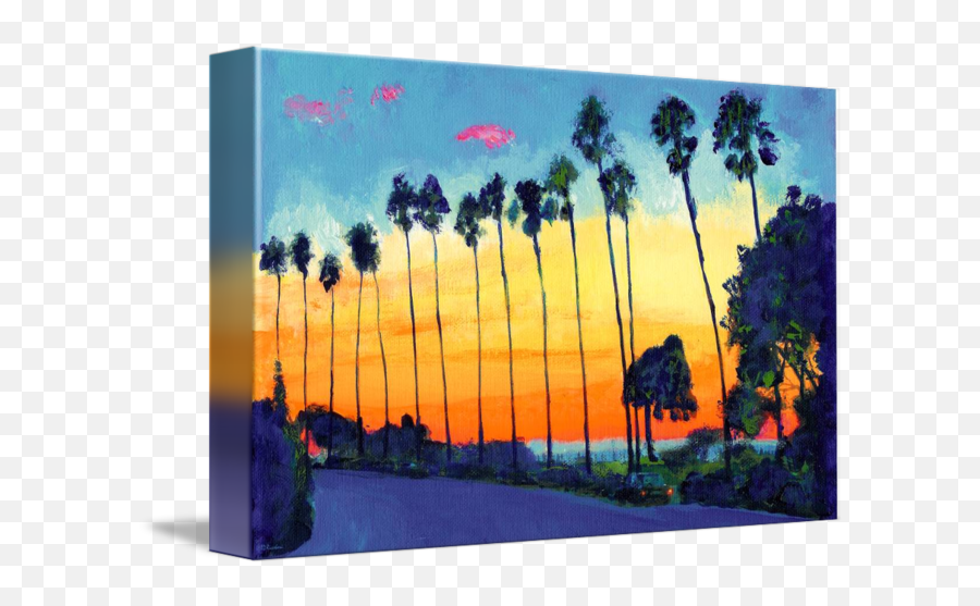 California Sunset La Jolla By Rd Riccoboni - Sunset In Village Drawing Emoji,Emotion Sunset Looking