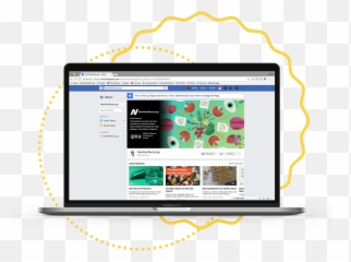 Computer Mockup Png - Facebook Watch Mockup Gif 4847013 Mockup Computer Facebook Emoji,Where Can I Find The Facebook Dancing Emojis