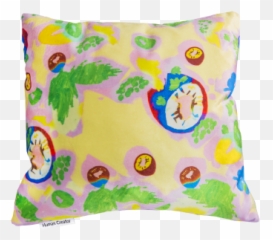 Cute Pillow Pink Flower - Decorative Emoji,Prime Emoji Pillows India