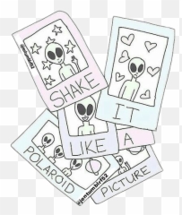 Ovnis Tumblr - Cute Black And White Aesthetic Polaroids Emoji,Emoji Tumblr Polaroid
