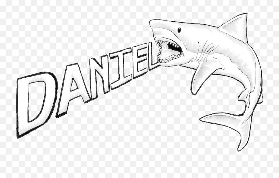 Open Mouth Realistic Shark Drawing - Clip Art Library Realistic Shark Line Drawing Emoji,Shark Emotion Color Page