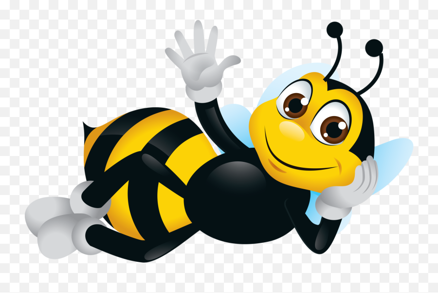 Bee Clipart Cartoon Bee Cute Bee Image - Desenho Abelha Emoji,Emoticon Sem Fundo