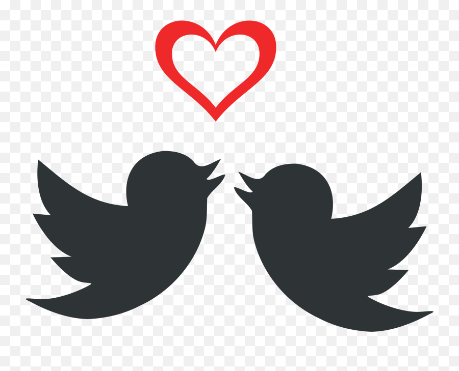 Valentines Vector Png Download - Vector Love Bird Png Emoji,Love Birds Emoji
