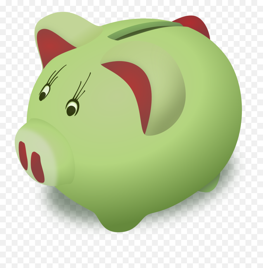 Clipart Of Green Piggy Bank Free Image Download Emoji,Cute Piggy Text Emoticon