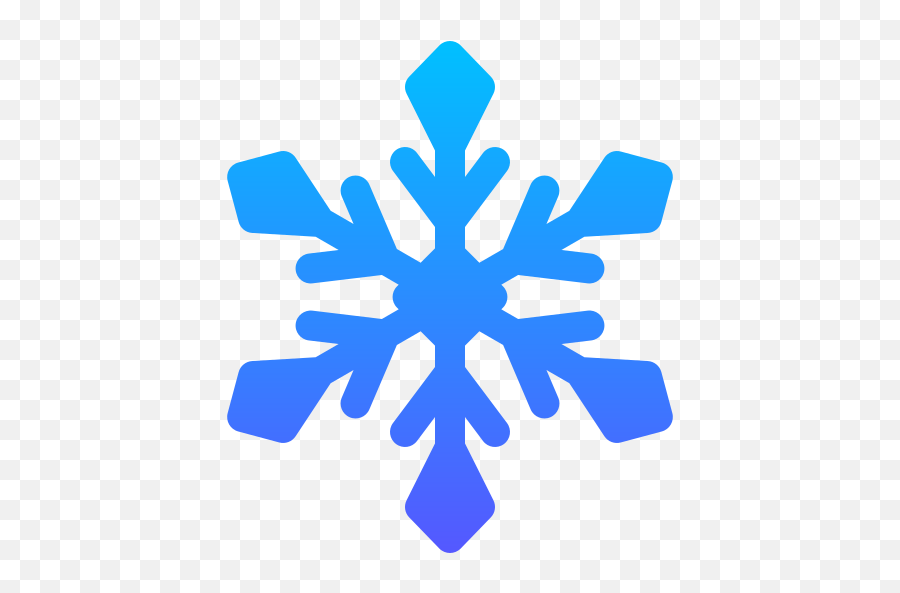 Download Snowflake Icon Basic Gradient Gradient Style Emoji,Snowflake Emoticon