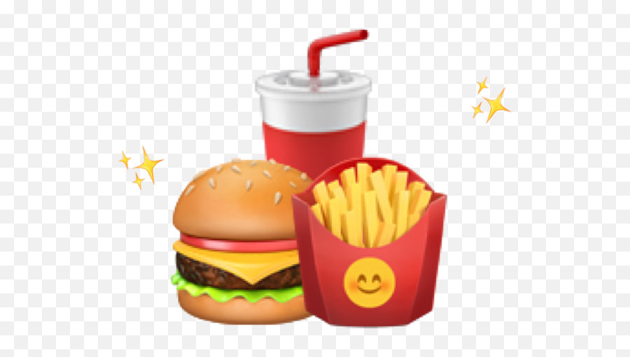 Hamburger Food Emoji Sticker By Rqrubybyjen - Food,Food Emoji
