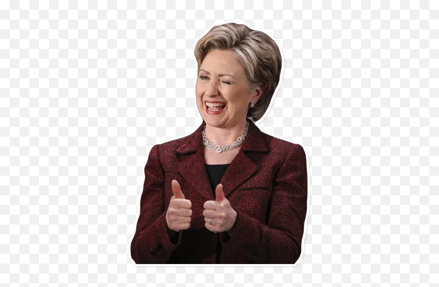 Hillary Clintonu201d Stickers Set For Telegram - Sign Language Emoji,Clinton Emoji
