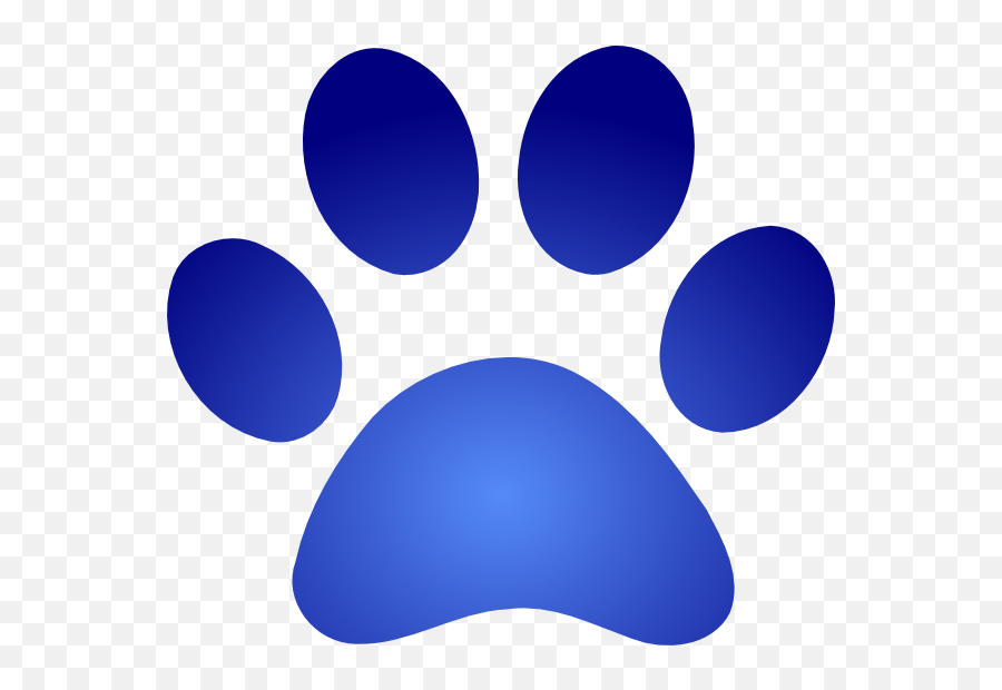 Pawprint Clipart Paw Patrol Pawprint - Blue Paw Print Clipart Emoji,Paw Patrol Emoji