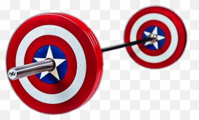 Weights Barbell Captainamerica Sticker - Shooting Target Emoji,Weights Emoji