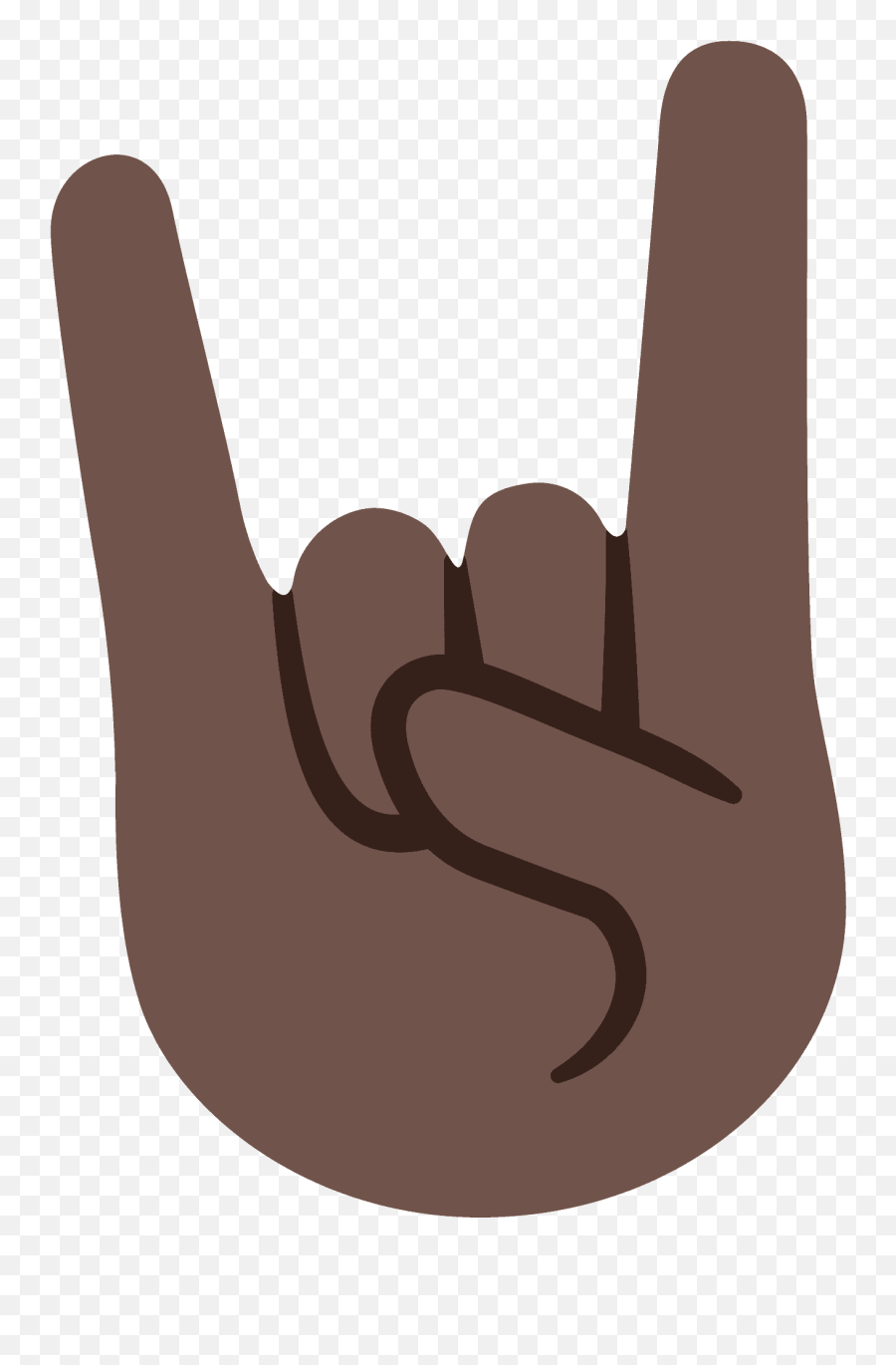 Sign Of The Horns Emoji Clipart - Clip Art,Vulcan Salute Emoji For Android