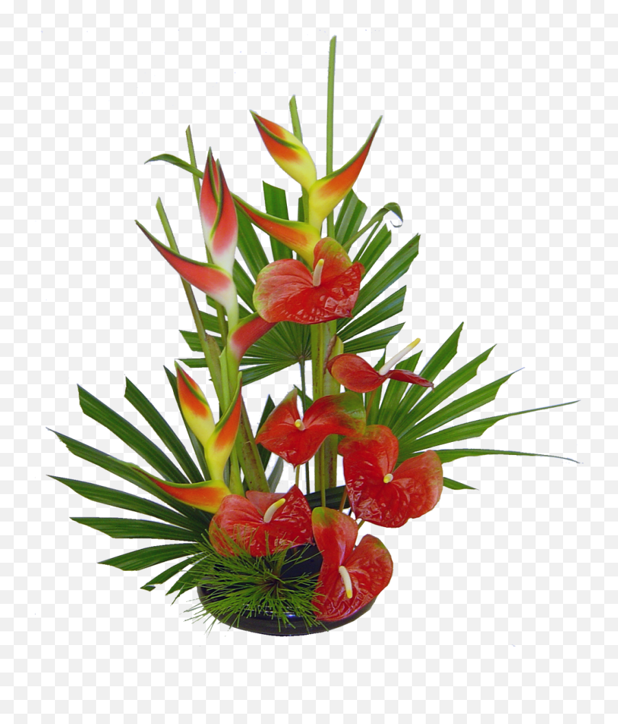 Waipio Tropical Hawaii Flowers Bouquet Hawaiian Flowers - Flower Arrangement With Anthurium Emoji,Bouquet Of Flowers Emoji