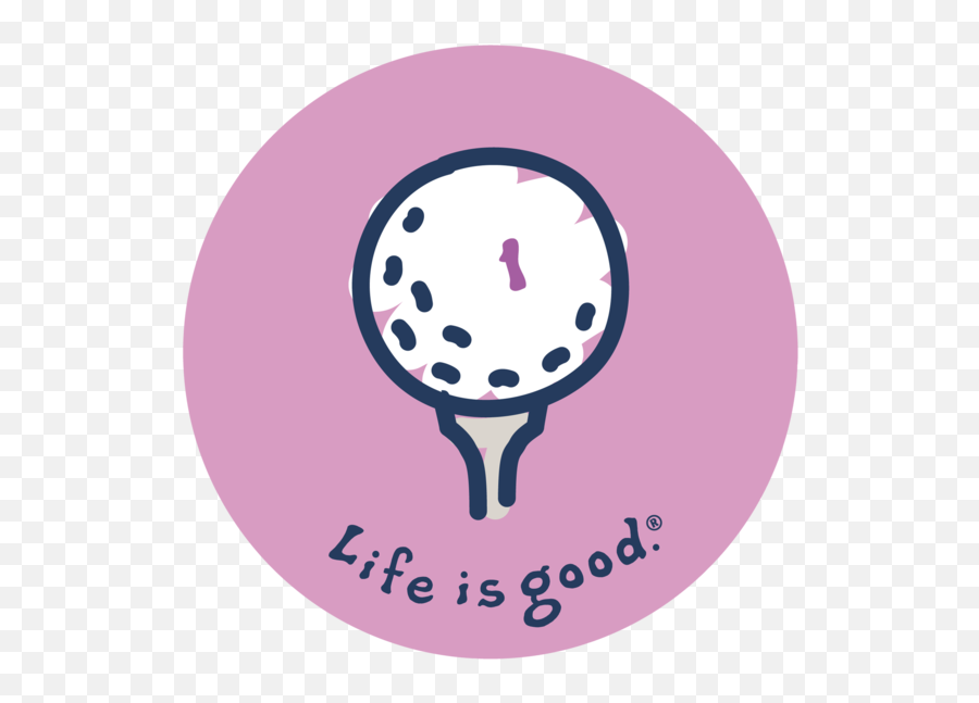 Golf Tee Sticker - Life Is Good Golf Sticker Emoji,Golf Emoji Free