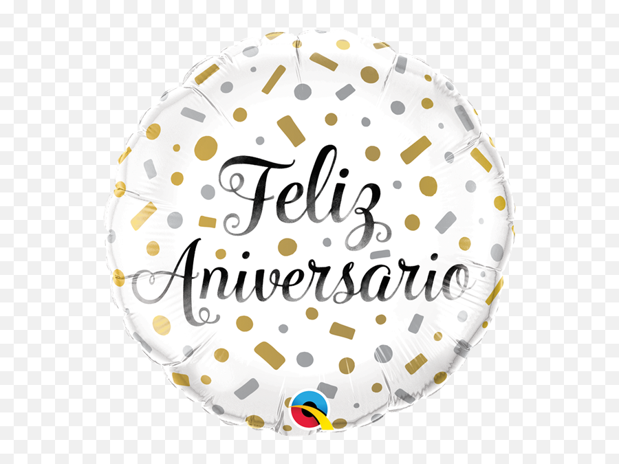 Feliz Aniversario 18 Confetti Foil Balloon Order In Only Emoji,Emoji Door Decs