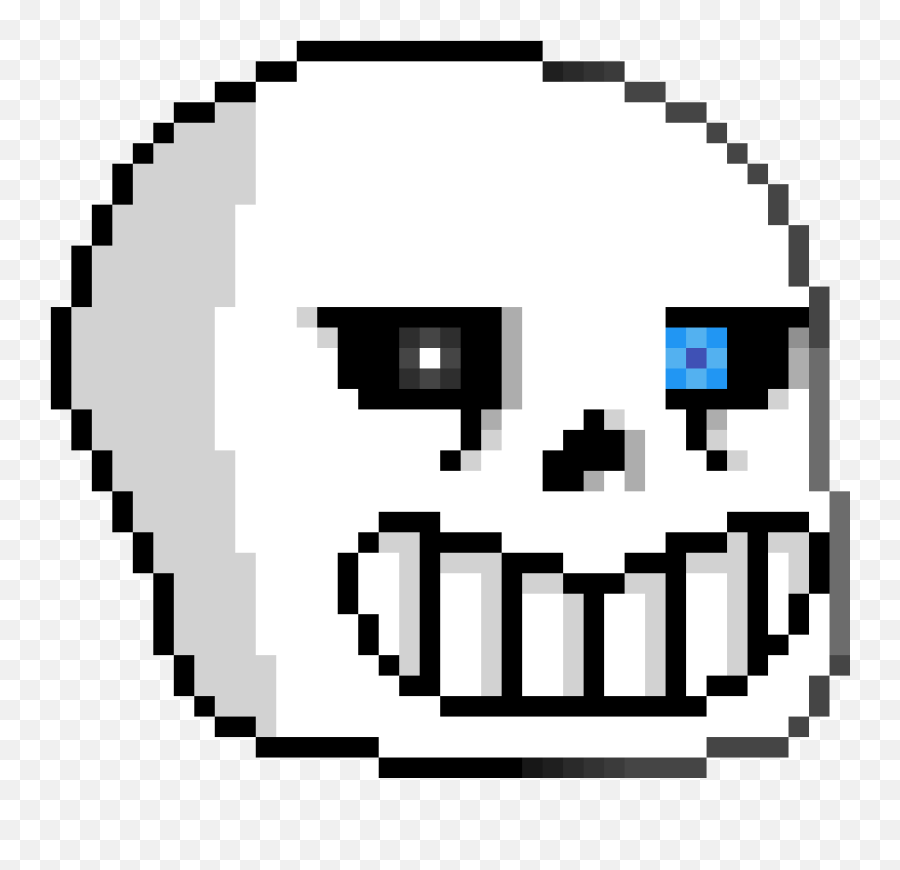 Pixilart - Sand Face By Lmgxavier123 Transparent Sans Undertale Head Emoji,Emoticon Under Sand