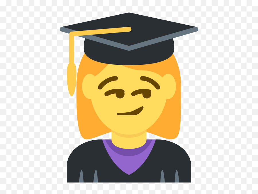 Emoji Face Mashup Bot On Twitter U200d Woman Student - Student,Smirking Emoji