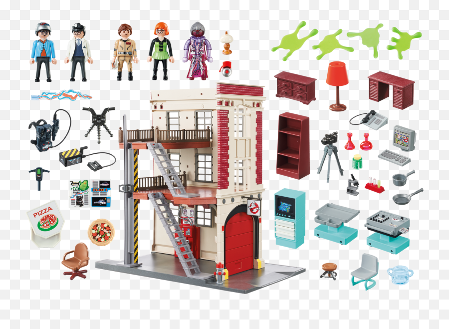 Playmobil Fire - Playmobil Ghostbusters Firehouse Emoji,The Real Ghostbusters Egon Spengler Emotions