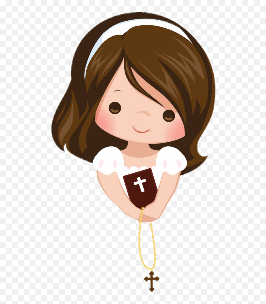The Most Edited Rosario Picsart - First Communion Girl Emoji,Emotions And Actions Clipart