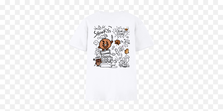 Line Friends Creator - Shooky Emoji,Please Don't Make Me Do Stuff T-shirt With Emoticon