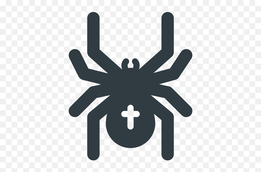 Spider Icon - Free Solid Halloween Icons Emoji,Grasshopper Emoticon Small Icon-size