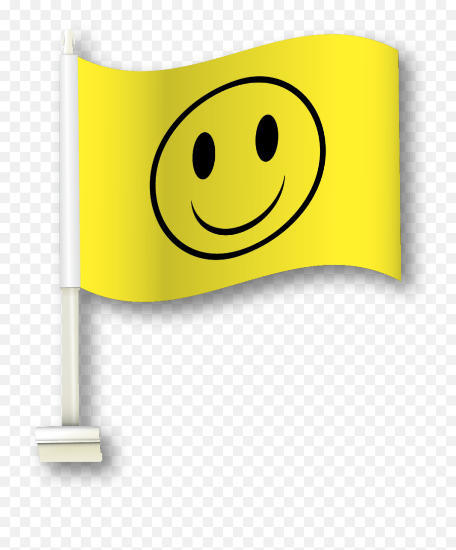 Clip - On Car Window Flag Lowes Inc Happy Emoji,Us Flag Emoticon