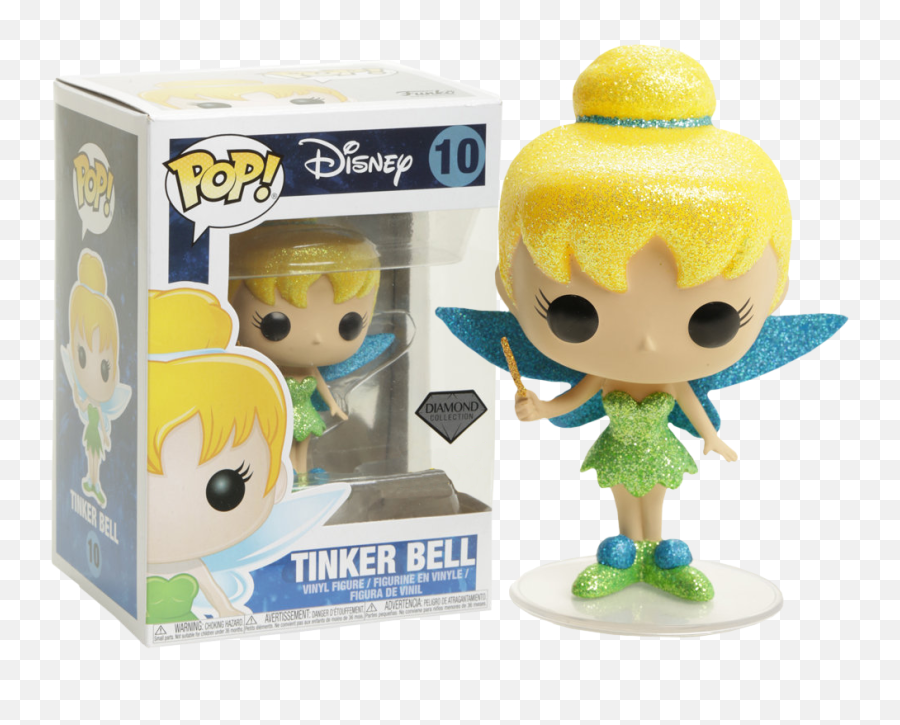 Pop Disney Peter Pan - Tinker Bell Diamond Glitter Exclusive Tinkerbell Funko Pop Emoji,Emotions Disnep