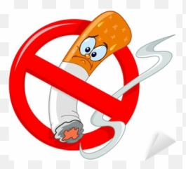 No Smoking Cartoon Sticker Pixers - No Smoking Poster Cartoon Emoji,Smoking Emoticon Japanese