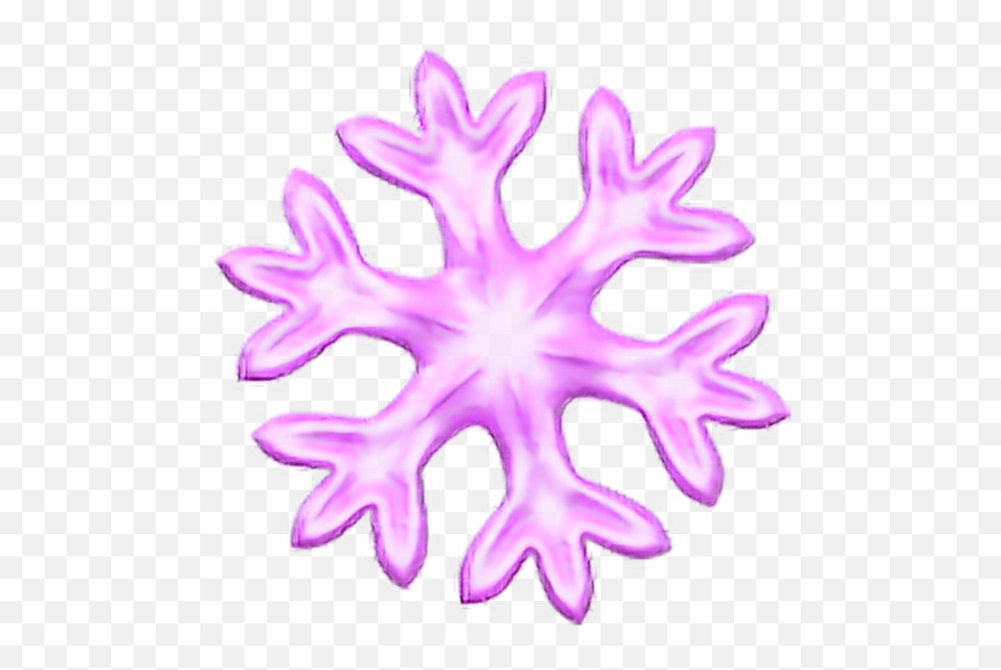 Download Pink Snowflake Emoji Snow Overlay Cute - Snow Emoji Snowflake Emoji Apple,Emoji Overlay