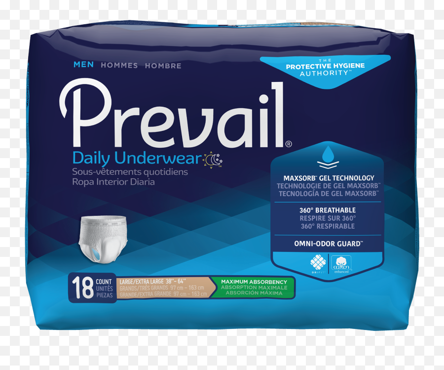 Prevail Maximum Absorbency Protective Underwear For Men Size Large 18 Count Emoji,High Emotion Mens Underwear