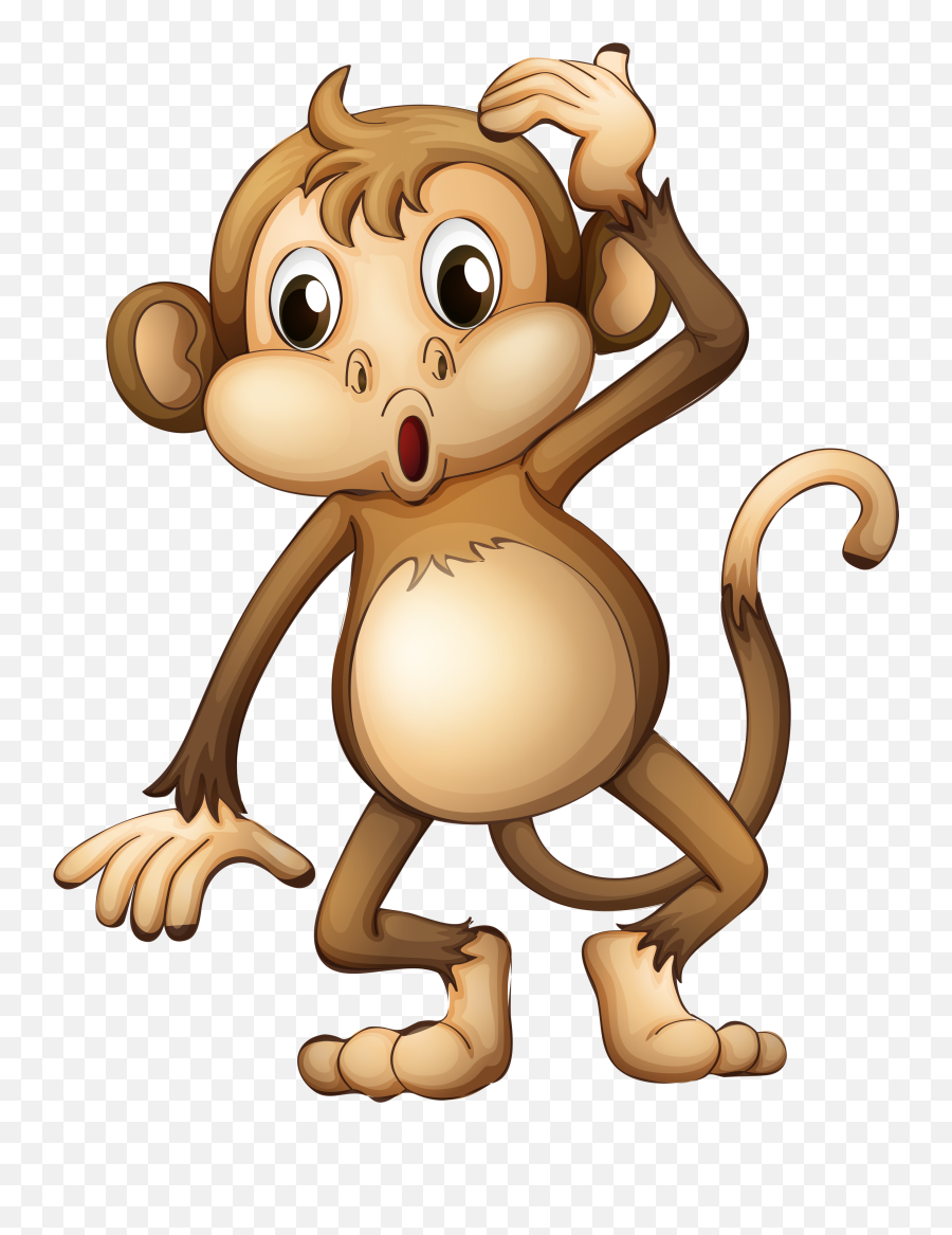 Monkey Clip Art - Cartoon Monkey Png Download 30003760 Transparent Cartoon Monkey Png Emoji,Monkey Emoticon