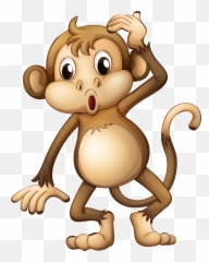 Monkey Clip Art - Cartoon Monkey Png Download 30003760 Transparent Cartoon Monkey Png Emoji,Monkey Emoticon