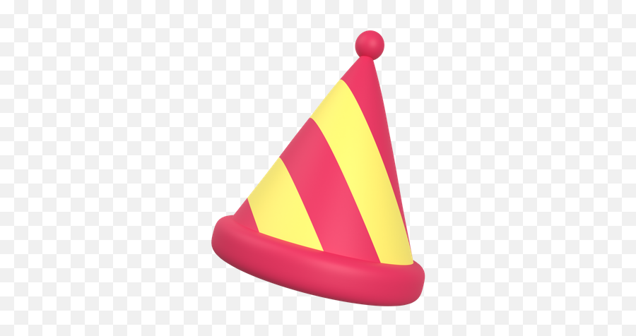 Premium Party Hat 3d Illustration Download In Png Obj Or Emoji,Party Hat Emoji