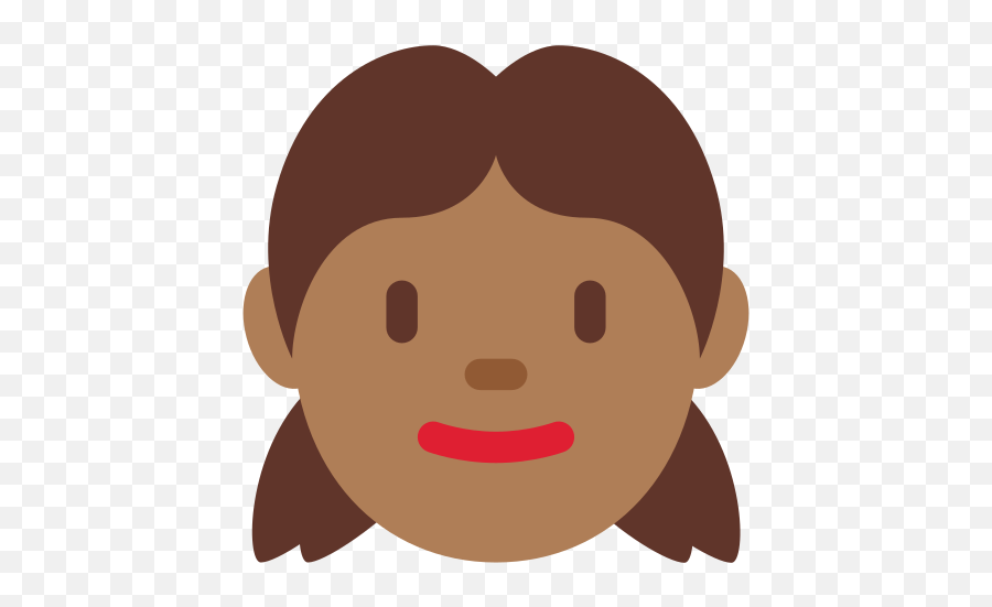 Girl Medium - Dark Skin Tone Emoji,Pleadin Face Emoji