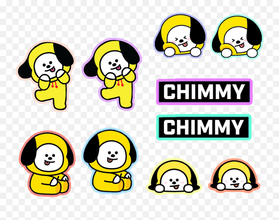 Chimmy Bt21 Stickersheet Stickers Sticker By Luvsmochi - Happy Emoji,Emoji Sticker Sheet