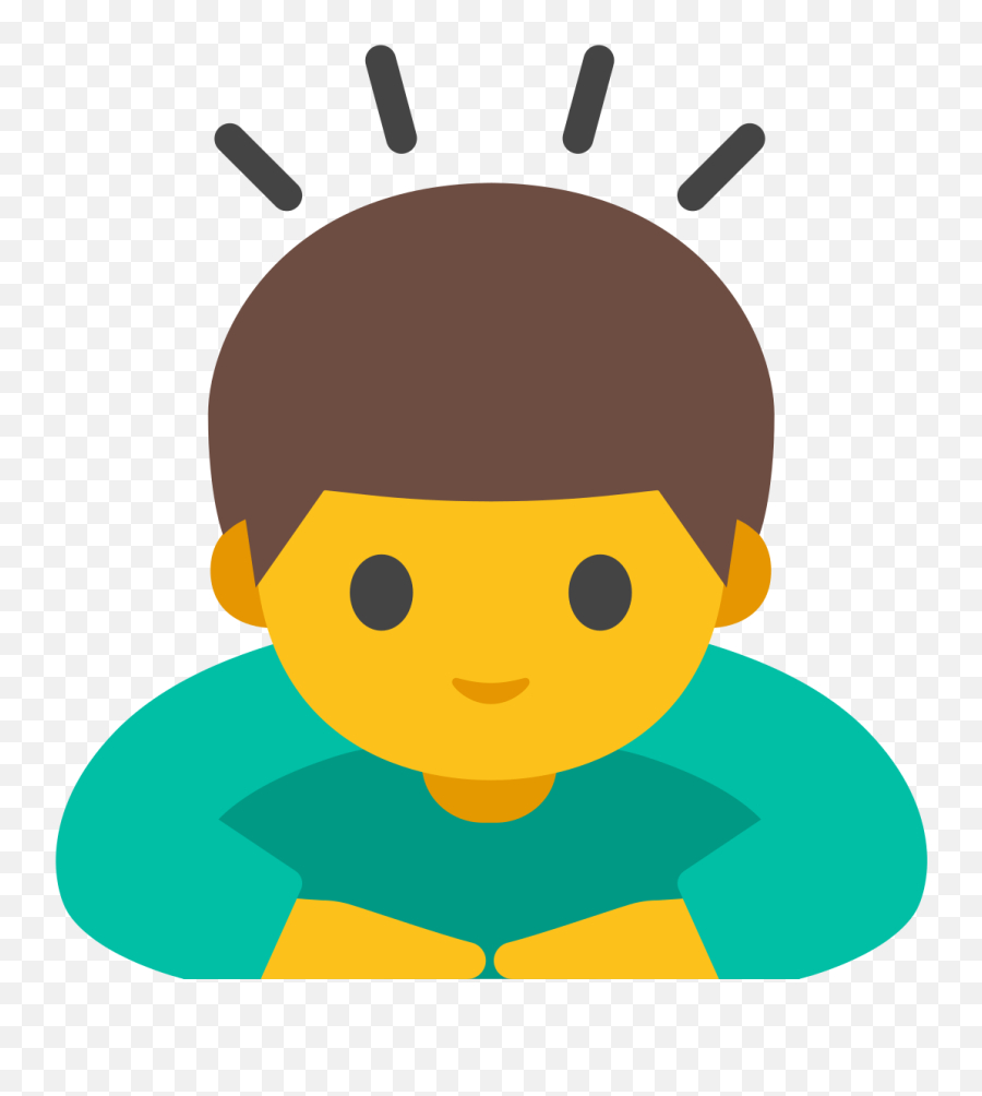 Person Bowing Emoji - Man Bowing Emoji,Bow Emoji