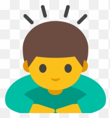 Person Bowing Emoji - Man Bowing Emoji,Bow Emoji