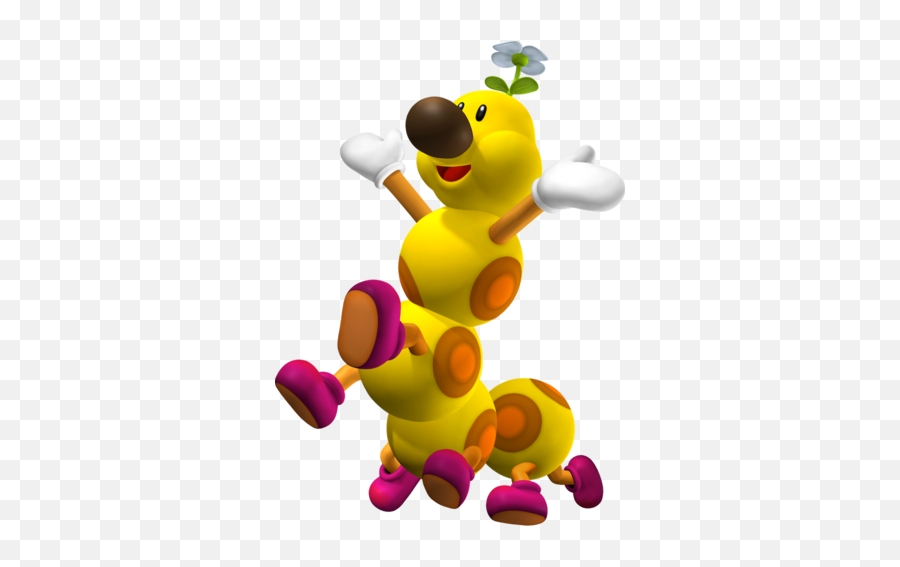 Super Mario Bros The Koopa Kingdom Characters - Tv Tropes Wiggler Mario Emoji,Bashful Japanese Emoticon